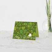 Carte Saint Patrick's Day Lucky Clovers Shamrock irlanda (Devant)