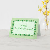 Carte Saint Patrick's Day Magic Shamrock (Fleur jaune)