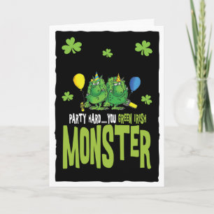 Carte Saint Patrick's day Monster
