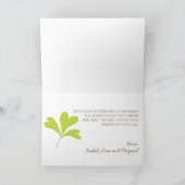 Carte Saint Patricks Day Photo Collage Shamrock vert (Intérieur)