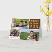 Carte Saint Patricks Day Photo Collage Shamrock vert (Fleur jaune)