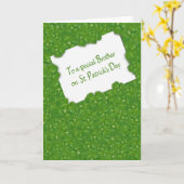 Carte Saint Patrick's Day pour Frère (Fleur jaune)