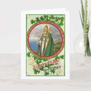 Carte Saint Patrick's Day Salutations Religieuses