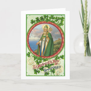 Carte Saint Patrick's Day Salutations Religieuses