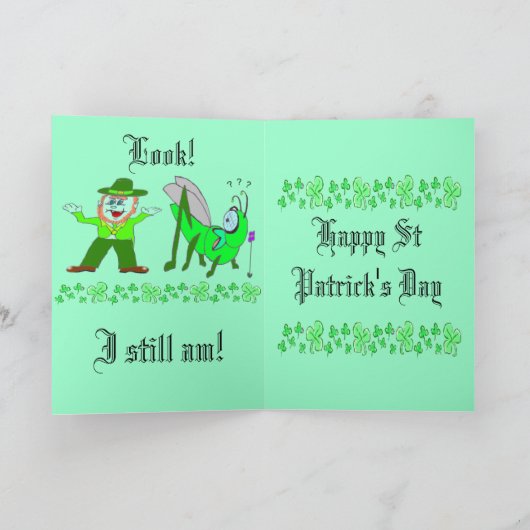 Carte Saint Patrick's Day (souvenirs) (Intérieur)