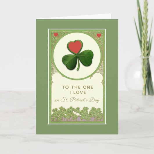 Carte Saint Patrick's Day to One I Love Religious (Devant)