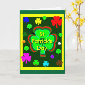 Carte Saint Patrick's Day UCréate Modèles3a (Fleur jaune)