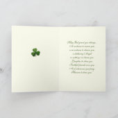 Carte Saint Patrick's Day Vierge Marie Shamrock (Intérieur)