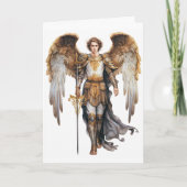 Carte Saint Patron Archange Gabriel Communications (Devant)