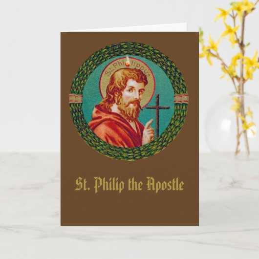 Carte Saint Philippe l'Apôtre (JMAS 10) Salutation (Fleur jaune)