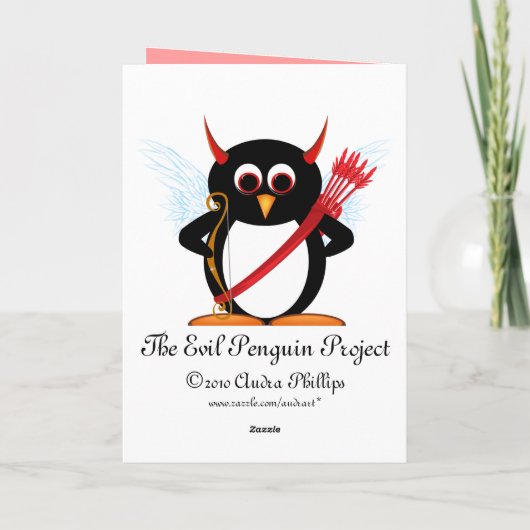 Carte Saint-Pingouin OOPS Valentine (Dos)