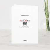 Carte Saint Piran de Cornwall (SAE 01) et son drapeau (Dos)