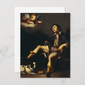 Carte Saint Roch et l'Ange par Guy François (Devant / Derrière)