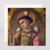 Carte Saint Stephen (par Carlo Crivelli, 1476) (Devant / Derrière)