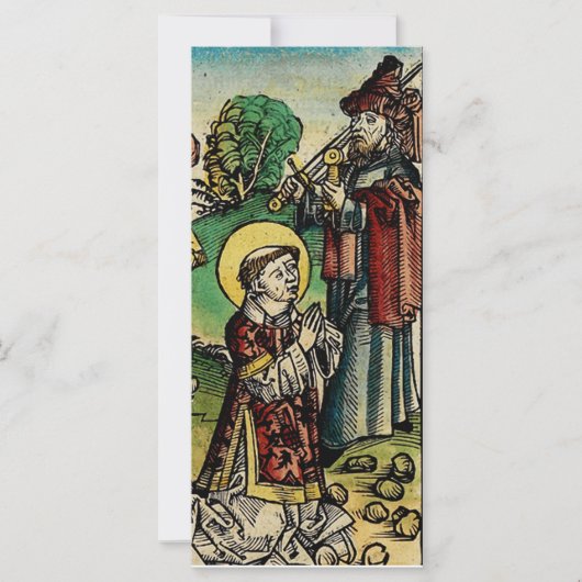 Carte Saint Stephen Protomartyr Premier martyr (Devant)