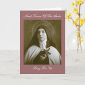 CARTE SAINT TERESA DES ANDES (Fleur jaune)