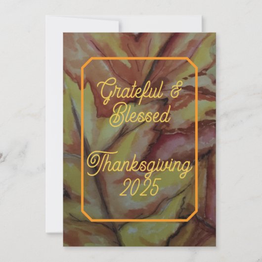 Carte Saint Thanksgiving - Option numérique (Devant)