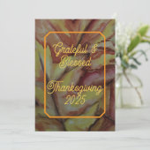 Carte Saint Thanksgiving - Option numérique (Debout devant)