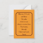 Carte Saint Thanksgiving Parish personnalisée (Dos)