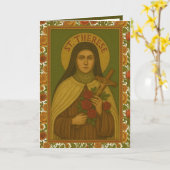 Carte Saint Thérèse Ami C'Est L'Amour Seul Qui Compte (Fleur jaune)