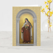 Carte Saint Thérèse de l'Enfant Jésus Lisieux (Fleur jaune)