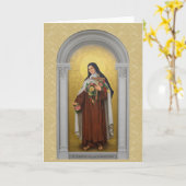 Carte Saint Thérèse de l'Enfant Jésus Lisieux (Fleur jaune)