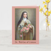 Carte Saint-Thérèse de Lisieux la Petite Fleur (BJE 01) (Fleur jaune)