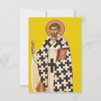 Carte Saint Timothy of Ephesus Byzantine Icon Holy Card