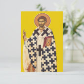 Carte Saint Timothy of Ephesus Byzantine Icon Holy Card (Debout devant)