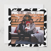 Carte Saint Vache Noël Photo Motif de vache (Dos)