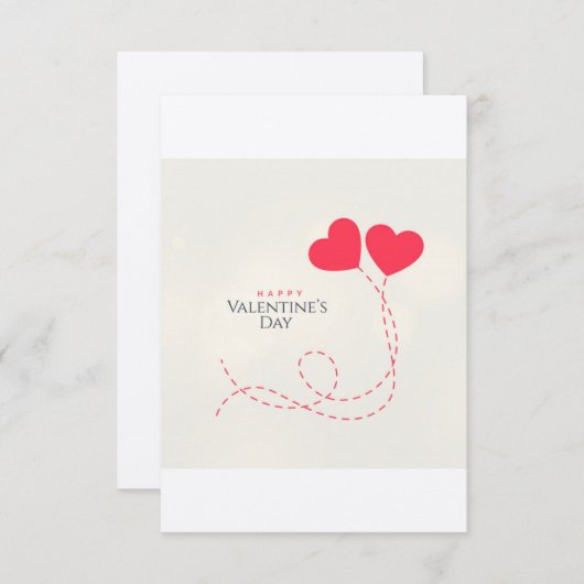 Carte Saint-Valentin (Devant / Derrière)