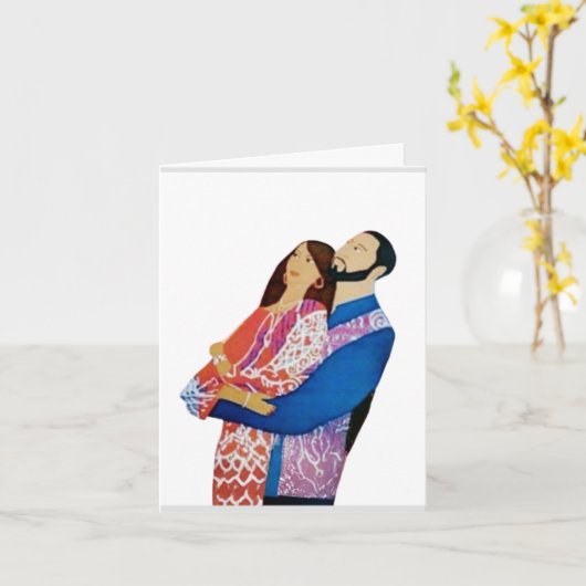 Carte Saint Valentin (Fleur jaune)