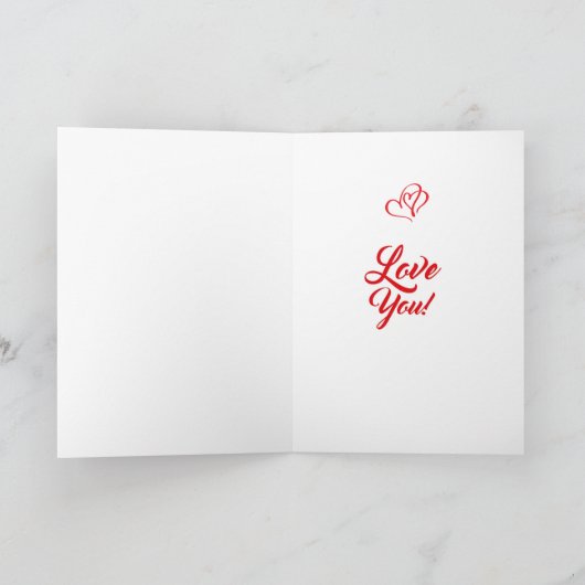 Carte Saint Valentin (Intérieur)