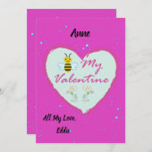 Carte Saint Valentin (Devant / Derrière)