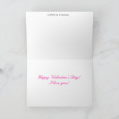 Carte Saint Valentin (Intérieur)