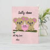 Carte Saint Valentin (Debout devant)