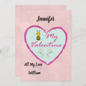 Carte Saint Valentin (Devant / Derrière)