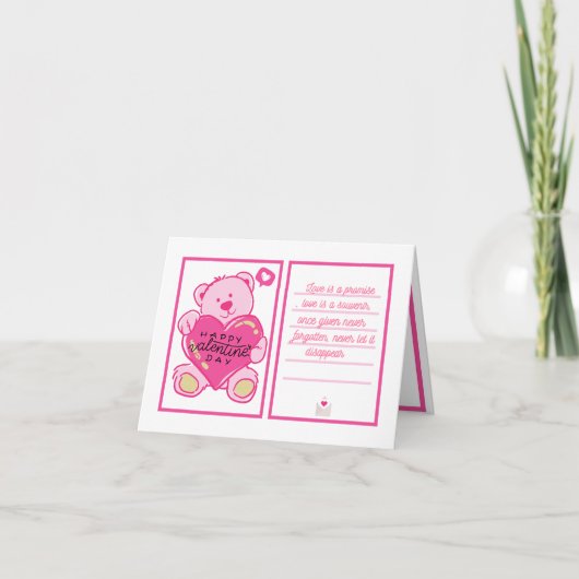 Carte Saint Valentin (Devant)