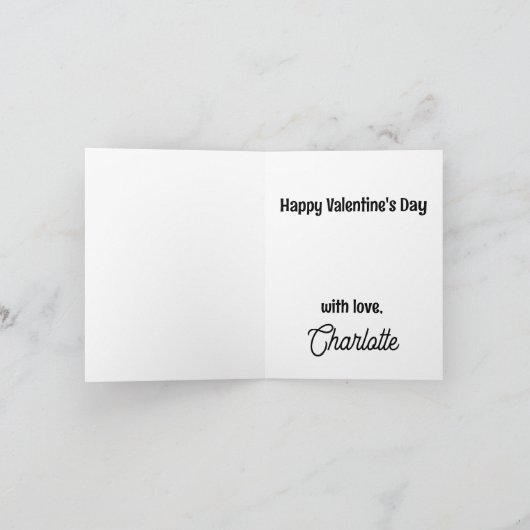 Carte Saint Valentin (Intérieur)