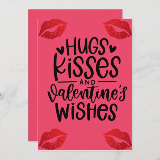 Carte Saint Valentin (Devant / Derrière)