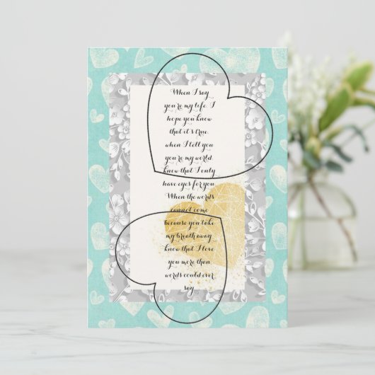 Carte Saint-Valentin (Debout devant)