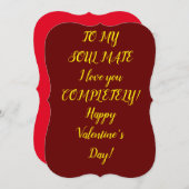 Carte Saint Valentin (Devant / Derrière)