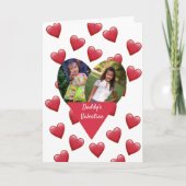 Carte Saint Valentin 2 Photo de papa à fille (Devant)