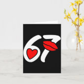 Carte Saint-Valentin 67 Meme Lèvres Et Cœur Drôle Six S (Fleur jaune)