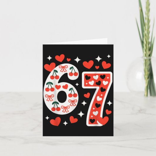 Carte Saint-Valentin 67 Meme Rempli de Cœurs Drôle S (Devant)