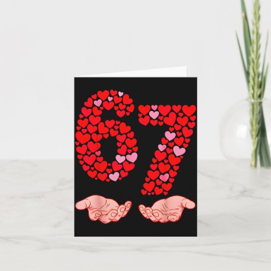 Carte Saint-Valentin 67 Meme Rempli De Cœurs Drôle S (Devant)