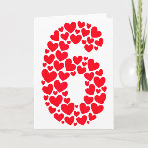 Carte Saint-Valentin 67 Rempli De Cœur Drôle Six Sept