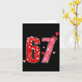 Carte Saint-Valentin 67 Six Sept Citation Drôle Mème Vir (Fleur jaune)