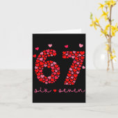 Carte Saint-Valentin 6-7 Meme Six Sept 6 7 Saint Valenti (Fleur jaune)