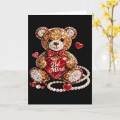 Carte Saint-Valentin à Moi Vintage Coquette  (Fleur jaune)